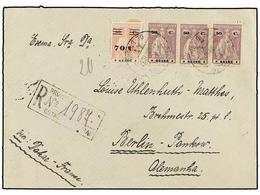 1151 GUINEA PORTUGUESA. 1932. BISAO A ALEMANIA. <B>50 Cts.</B> Violeta (3) (un Sello Defecto) Y <B>70 Cts. S. 80 Cts.</B - Other & Unclassified