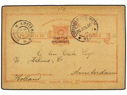 1155 MOZAMBIQUE. 1900. BEIRA A HOLANDA. Entero Postal De <B>20 Reis</B> Rosa De La <B>COMPAÑÍA DE MOÇAMBIQUE</B>, Fechad - Other & Unclassified