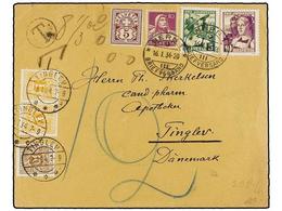 1195 SUIZA. 1934. BERN To DENMARK. <B>5 Cts.</B> (2) And <B>10 Cts.</B> (2) Taxed On Arrival With Danish <B>1 Ore</B> (2 - Sonstige & Ohne Zuordnung