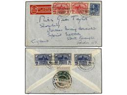1198 TAILANDIA. 1939. BANGKOK To LONDON. Air Mail Cover Franked With <B>10 St.</B> (2), <B>15 St.</B> (3) And <B>1 T.</B - Other & Unclassified