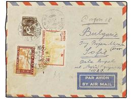 1241 VIETNAM. Mi.8, 13, 54. 1957. HANOI To BULGARIE. <B>50 D., 100 D.</B> And <B>500 D.</B> <B>AIR MAIL</B> Cover. - Autres & Non Classés