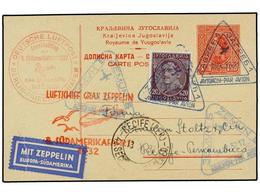 1264 ZEPPELIN. 1932. ZAGREB (Yugoslavia) A BRASIL. Circulada Por <B>GRAF ZEPPELIN</B> En Su Viaje A Sudamerica, Entero P - Altri & Non Classificati