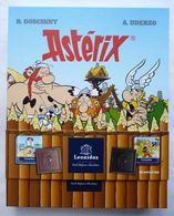 BOITE VIDE EN CARTON AVEC SON BANDEAU LEONIDAS ASTERIX 2017 - UDERZO - Arte Della Tavola