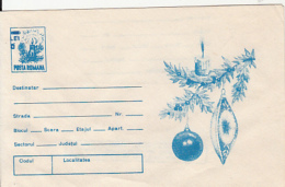 CANDLE, ORNAMENTS, ERROR PRINTING, COVER STATIONERY, ENTIER POSTAL, 1991, ROMANIA - Errors, Freaks & Oddities (EFO)