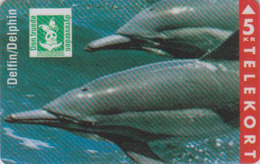Télécarte Du Puzzle EMISSION CONJOINTE ** ENDANGERED WILDLIFE ** - Danemark - Animal - DAUPHIN - DOLPHIN - DELFIN - Delfini