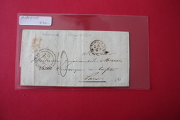 Lettre 1849 De Plymouth GB Acheminée Par Agent Consulaire Pour Paris - Entry Postmarks