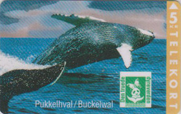 Télécarte Du Puzzle EMISSION CONJOINTE ** ENDANGERED WILDLIFE ** - Danemark - Animal - BALEINE - WHALE - WAL - Dolphins