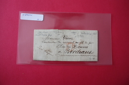 Lettre 1865 Espagne Pour Bordeaux Entrée - Marques D'entrées