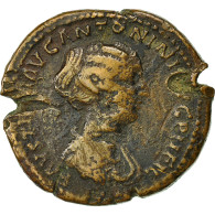 Monnaie, Faustina II, Sesterce, 148-152, Rome, TB, Bronze, RIC:1387a - The Anthonines (96 AD Tot 192 AD)