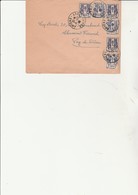 LETTRE AFFRANCHIE N° 673 CHAINES BRISEES - 6 EXEMPLAIRES -OBLITERE CAD AMIENS-GARE- 1946 - Handstempel