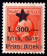 ITALY - YUGOSLAVIA - ISTRA - RIJEKA - ZONE B - REVENUE Ovpt. - **MNH - 1946 - Steuermarken