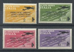 ITALIA YVERT  AEREO 52/55   MNH  ** - Airmail