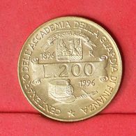 ITALY 200 LIRE 1996 -    KM# 184 - (Nº20236) - 200 Liras