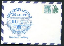 Bund PU81 Privat-Umschlag LUFTTRANSPORT-GESCHWADER Landsberg 1976  NGK 15,00 € - Privatumschläge - Ungebraucht