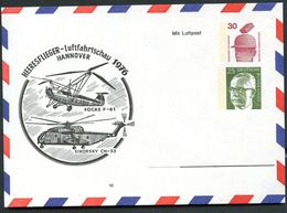 Bund PU87 Privat-Umschlag HEERESFLIEGER Hubschrauber 1976  NGK 20,00 € - Private Covers - Mint