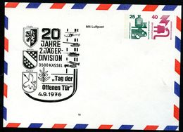 Bund PU93 Privat-Umschlag JÄGER-DIVISION Kassel 1976  NGK 20,00 € - Private Covers - Mint