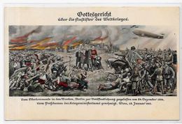 CPA Allemagne Germany Caricature Satirique Patriotique Kaiser Guerre 14-18 écrite Zeppelin - Humour