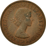 Monnaie, Grande-Bretagne, Elizabeth II, 1/2 Penny, 1958, TB+, Bronze, KM:896 - C. 1/2 Penny