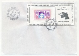 FRANCE => Enveloppe Porte Timbre Artisanal "Collectionnez Les Plis Des Terres Australes" 35 Chartres De Bretagne 1988 - Briefe U. Dokumente