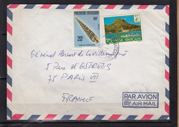 Lettre De UTUROA  Iles Sous Le Vent  20F Et 4f   Pour Le GENERAL   H .de La VILLEMARQUE Le 10 1 1980 - Covers & Documents