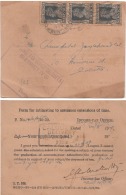 India 1949  Income Tax Department Provisional  Formula Postcard To Calcutta  #  07372   D  Inde Indien - Covers & Documents