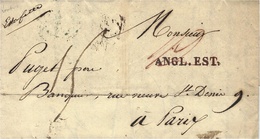 1831- Letter From LONDON To Paris - Red  ANG.EST.  French Rating 15 D - ...-1840 Vorläufer