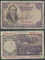 ESPAGNE SPANIEN SPAIN ESPAÑA 1946 25 FEBRERO 25 PTAS ESTADO ESPAÑOL - 25 Pesetas