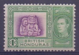 BRITISH HONDURAS:1938:Y.118-20,122-24 Dentelled/avec Trace De Charnière/hinged:##George VI/Aspects Du Pays##:IDOLES MAYA - Honduras Britannique (...-1970)