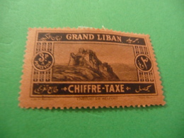 TIMBRE   GRAND  LIBAN   TAXE   N  14      COTE  3,50  EUROS   NEUF  TRACE  CHARNIERE - Impuestos