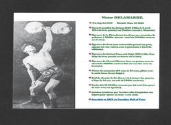 SPORTS - HALTÉROPHILIE - LUTTEUR - VICTOR DELAMARRE (1888 - 1955) - VICTOR DELAMARRE SES RECORDS ET SES TOURS DE FORCE - Gewichtheben