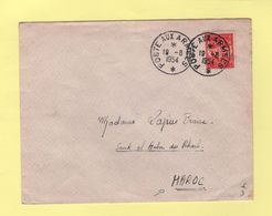 Poste Aux Armees - Destination Maroc - Timbre FM - 1954 - Militaire Zegels