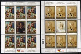 BOSNIAN SERB REPUBLIC 2001 Paintings Sheetlets MNH / **.  Michel 224-27 Kb - Bosnie-Herzegovine