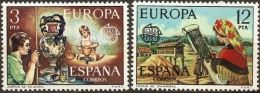 Spain 1976 Cept Hand Crafts MNH, Mi 2209-10, Pottery Paintng, Broidery - 1976