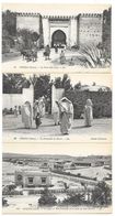 Cpa: MAROC - OUDJDA - Porte Sidi Aïssa, Promenade Du Harem, Le Camp, Cercle Des Sous Officiers (3 Cartes) - Autres