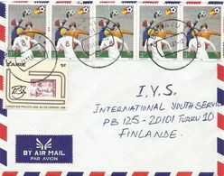 Zaire DRC Congo 1983 Bukavu World Cup Football Spain 3Z Stamp Exhibition Stamps On Stamps 1Z Cover - Usados