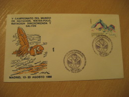 MADRID 1986 World Championship WATER POLO Water-Polo Waterpolo Swimming Cancel Cover SPAIN - Wasserball