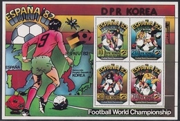 NORTH KOREA 2094-2098,unused,football - Unused Stamps