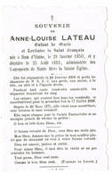 Bois D'Haine: 1883, Anne-Louise Lateau ( 2 Scans) - Images Religieuses