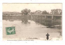 CPA 40 SAINT SEVER Sur ADOUR Le Pont Sur L'Adour - Saint Sever