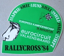 RALLYCROSS 1984 Valkenswaard - Autocollant Sticker Decal Adhesivo - Stickers