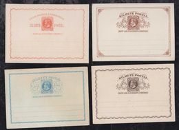 Brazil Brasil 1882 BP 9-12 Dom Pedro Stationery Card Mint - Postal Stationery