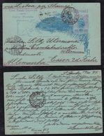 Brazil Brasil 1897 BP 48e 80R Stationery Card SAO PAULO To ESSEN Germany 2a TURMA Postmark - Postwaardestukken