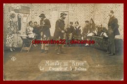 Munster , Carte Photo  , Camp Prisonniers , Théatre ,  Allemagne ,  Militaire , Guerre 1914 1918 Cachet - Munster