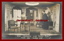 Munster , Carte Photo  , Camp Prisonniers , Théatre ,  Allemagne ,  Militaire , Guerre 1914 1918 Cachet - Munster