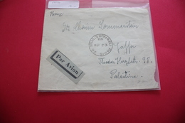 1938 Lettre Paris Pour La Palestine Tarif 3F75 Par Avion - Postal Rates