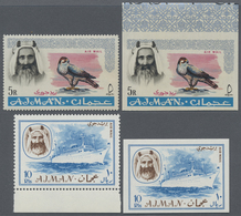 ** Adschman / Ajman: 1964/1968 (ca.), Collection In Stockbook With Different Perf. And Imperf. Stamps/s - Ajman