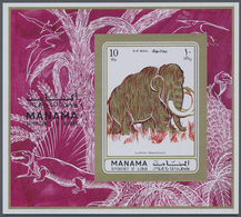 ** Adschman - Manama / Ajman - Manama: 1970/1972 (ca.), Collection In Stockbook With About 275 Differen - Manama