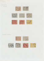 O/Brfst Ägypten: 1872/1884, Used Collection Of The 3rd Issue "Sphinx/Pyramid" Incl. Overprints, Neatly Mount - 1915-1921 British Protectorate