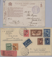 Br/GA Ägypten: 1910-1950's: Collection Of 55 Airmail Covers Including Highlights As The Rare "HELIOPOLIS/A - 1915-1921 Protectorat Britannique