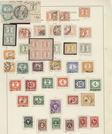 O/Brfst/* Ägypten - Portomarken: 1884/1927, Mint And Used Collection On Album Page, Incl. Several Imperforate - Andere & Zonder Classificatie